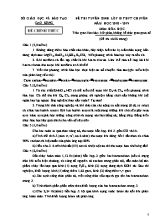 Đề thi tuyển sinh Lớp 10 THPT Chuyên môn Hóa học - Năm học 2018-2019 - Sở giáo dục và đào tạo Cao Bằng